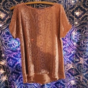 Cable and Gauge Women's crochet blouse